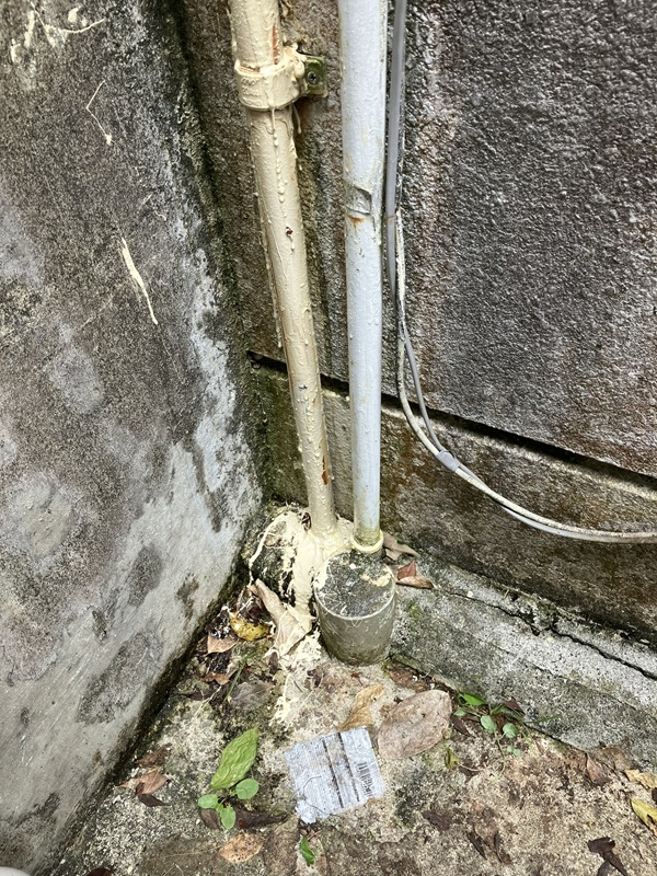 給湯パイプ取り替え前