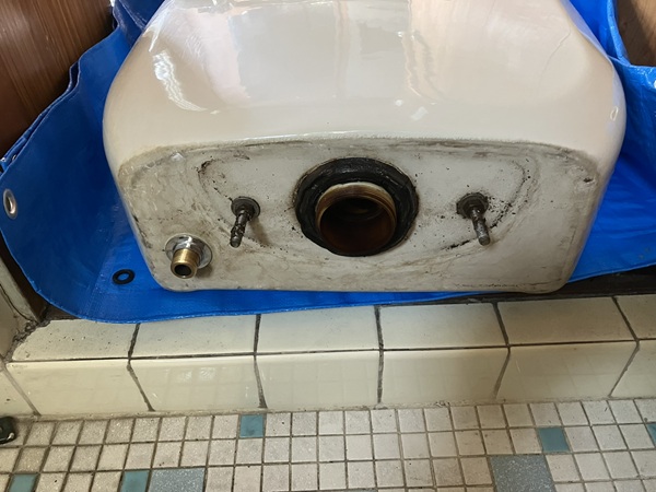 密結パッキン取り替え前